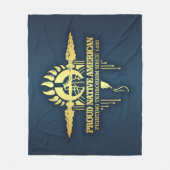Proud Native American (terrorismebestrijding) Fleece Deken (Voorkant)