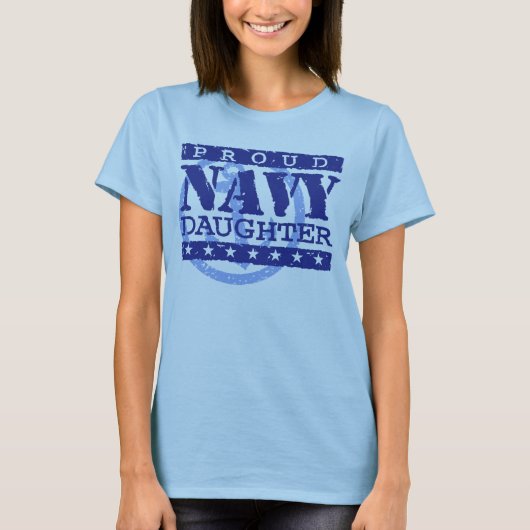 Proud Navy Daughter T-shirt (Voorkant)