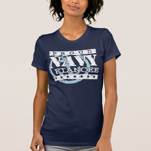 Proud Navy Fiancee T-shirt (Voorkant)