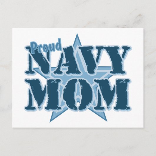 Proud Navy Mam Briefkaart (Voorkant)
