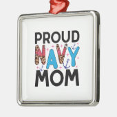 Proud Navy Mam Metalen Ornament (Links)