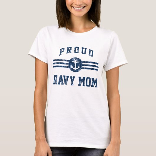proud Navy Mam T-shirt (Voorkant)