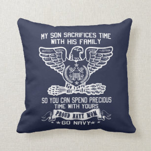 PROUD NAVY MOM KUSSEN