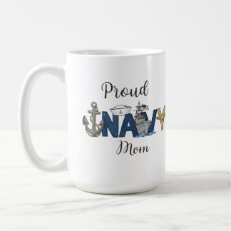 Proud navy mom mother's day koffiemok