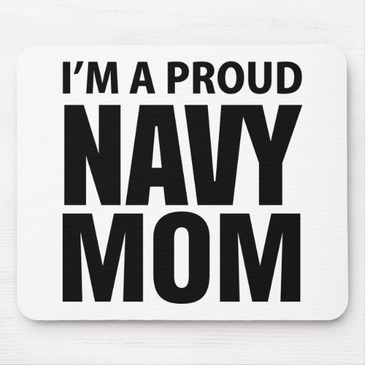 Proud Navy Mousepad Muismat (Voorkant)