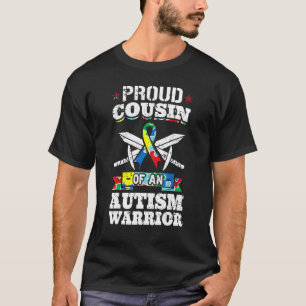 Proud-neef van autisme-aanhanger autistisch-awaren t-shirt