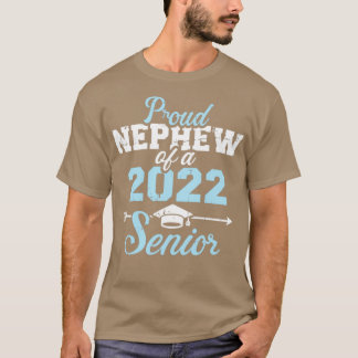 Proud nephew van een 2022 oudere afstuderen klasse t-shirt