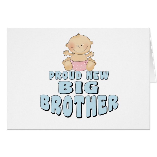 Proud New Big Brother Girl (Voorkant Horizontaal)