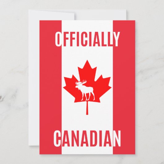 Proud New Canadian Citizen Card – Patriotic Gift Bedankkaart (Voorkant)