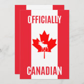 Proud New Canadian Citizen Card – Patriotic Gift Bedankkaart (Voorkant / Achterkant)