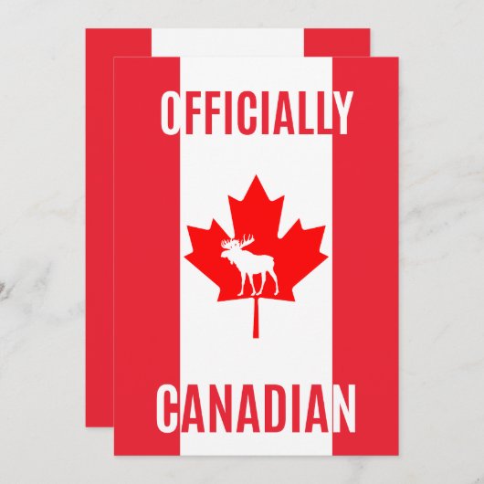 Proud New Canadian Citizen Card – Patriotic Gift Bedankkaart (Voorkant / Achterkant)