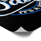 Proud New Dad It's A Boy Funny First Time Dad  Poster (Hoek)