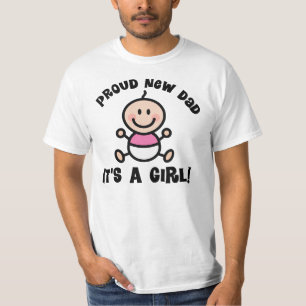 Proud New Dad T-shirt (meisje)