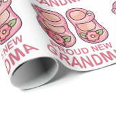 Proud New Grandma Cadeaupapier (Rol Hoek)