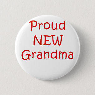 Proud New Grandma Ronde Button 5,7 Cm