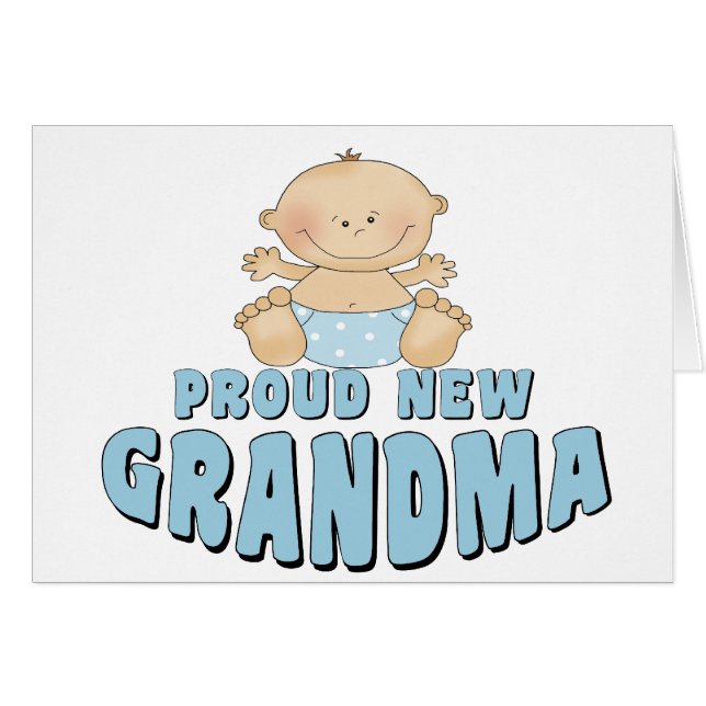 PROUD NEW Grandma T-Shirt (Voorkant Horizontaal)