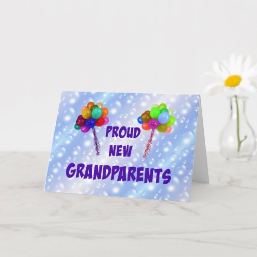 Proud New Grandouders Kaart (Kleine Plant)