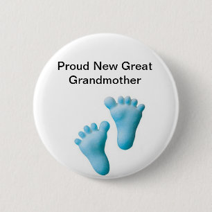 Proud New Great Grandmoeder Ronde Button 5,7 Cm