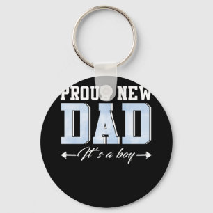 Proud New Papa is een Vaderdag. Sleutelhanger
