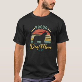  Proud Newfoundland Dog mam Retro moeder's T-shirt