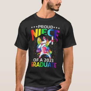 Proud Niece of a 2023 Afstuderen Unicorn T-shirt