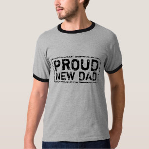 Proud nieuwe vader op shirt nood