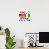 Proud Nigerian American Poster (Thuiskantoor)