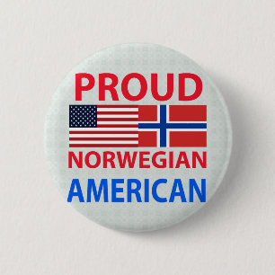 Proud Noors Amerikaans Ronde Button 5,7 Cm