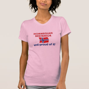 Proud Norway Bestemor (grootmoeder) T-shirt