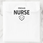 Proud Nurse Sticker – Minimal Medical Design (Sac)
