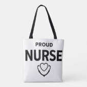 Proud Nurse Tote Bag – Minimal Medical Design (Dos)