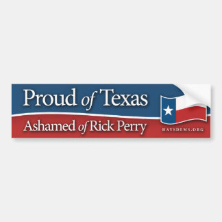 Proud of Texas Bumpersticker