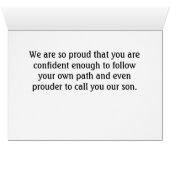 Proud of You Son Arizona Landscape Afstuderen (Binnen Horizontaal (Onder))