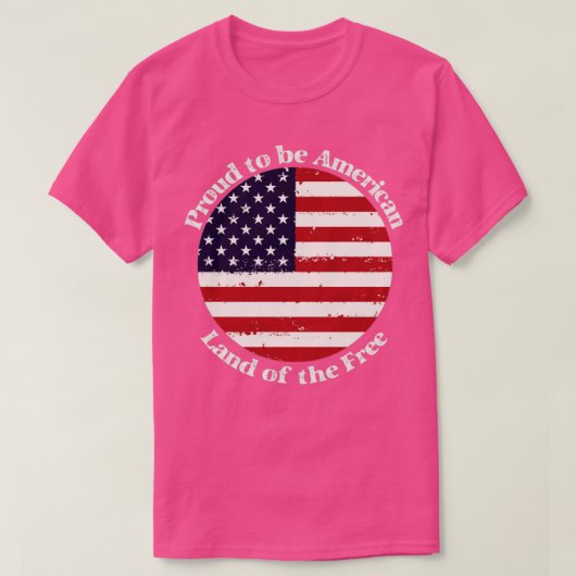 Proud om Amerikaans te zijn T-shirt (Design voorkant)