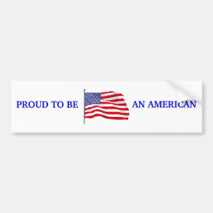 Proud om Amerikaanse Bumpersticker te worden
