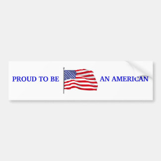 Proud om Amerikaanse Bumpersticker te worden