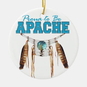 Proud om Apache te worden Keramisch Ornament