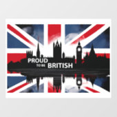 Proud om Brits te zijn Raamsticker (Vel)