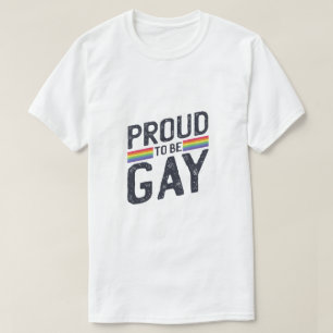Proud om dag te worden van de regenboogpride t-shirt