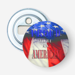 Proud om een Amerikaan te zijn Button Flesopener
