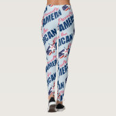 Proud om een Amerikaan te zijn Leggings (Achterkant)