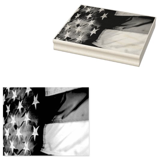 Proud om een Amerikaan te zijn Rubberstempel (Gestempeld)