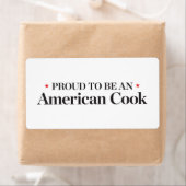 Proud om een Amerikaanse Cook te worden Etiket (Insitu)