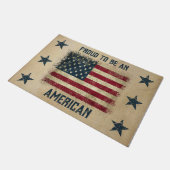 Proud om een Amerikaanse Rustige vlag te worden Deurmat (Schuin)