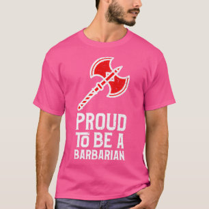 Proud om een barbaars rood te worden t-shirt