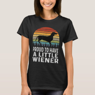 Proud om een beetje Wiener Dachshund te hebben T-shirt