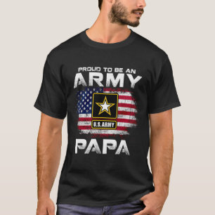 Proud om een legerpapier te worden met Amerikaanse T-shirt