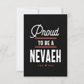 Proud om een Nevaeh te worden RSVP Kaartje (Voorkant)