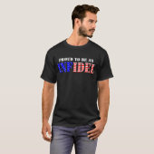 Proud om een onfidel te worden t-shirt (Voorkant volledig)