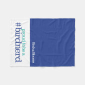 Proud om een vogelnerd te zijn fleece deken (Voorkant (Horizontaal))